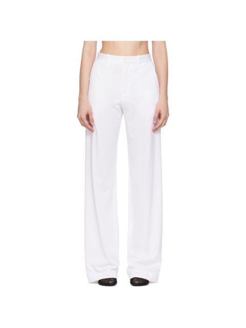 White Classic Trousers