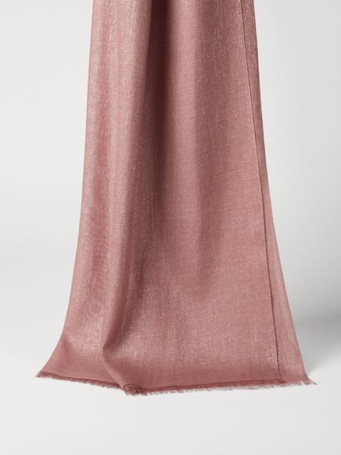 Cashmere and silk sparkling scarf