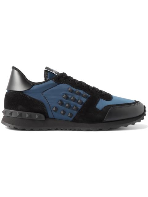 Valentino Garavani Rockstud Sneakers Blue Black