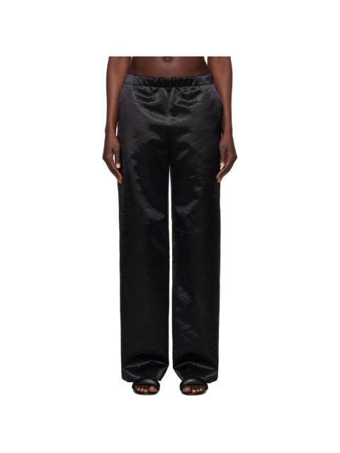 Black Fluid Trousers