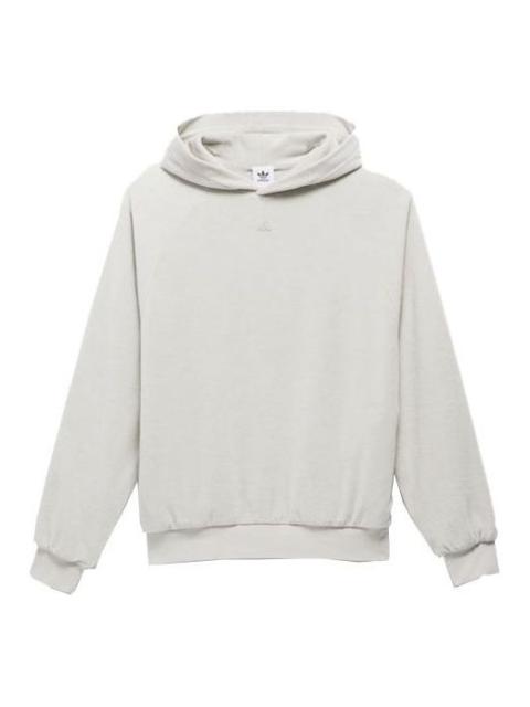 Adidas Basketball Velour Hoodie 'Grey' IA3456