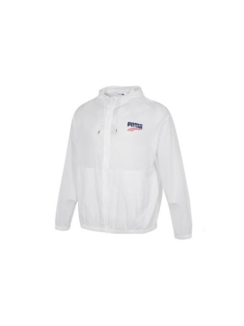 PUMA Decor 8 Lightweight Woven Jacket 'White Blue Red' 531487-02