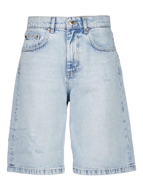 distressed denim shorts