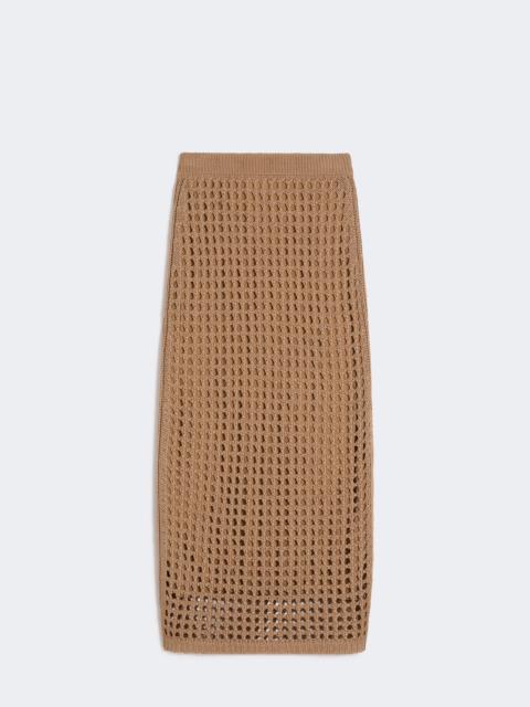 Mesh cotton skirt - DESERT