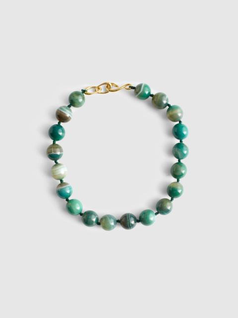 Semiprecious Oversized Beaded Choker Necklace