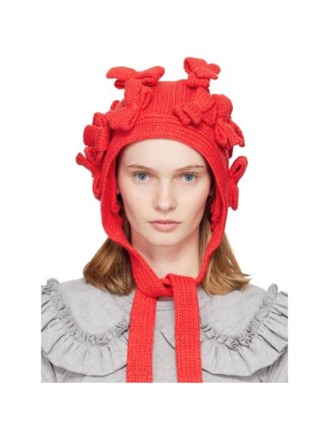 Red Bow Bonnet Hood