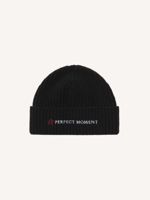 Knitted Ribbed Logo Beanie
