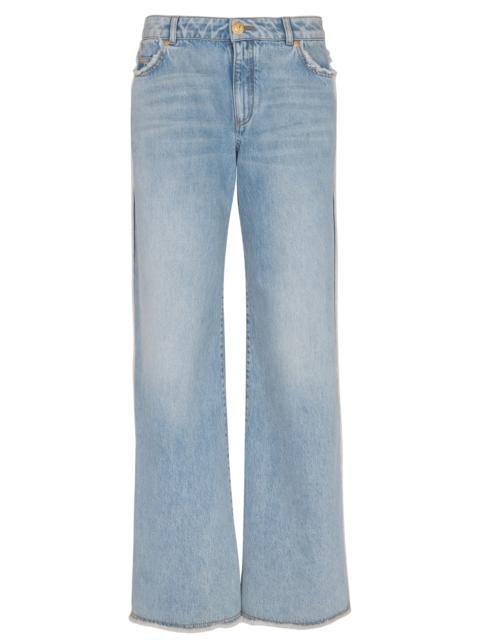 Raw Edge Straight Jeans