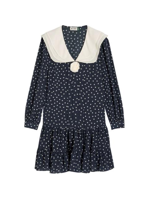 Valetta polka-dot mini dress