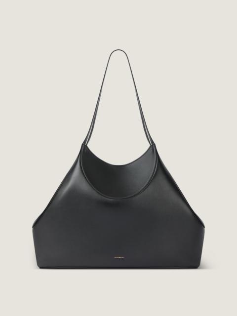 MEDIUM FACET TOTE BAG IN GRAINED LEATHER