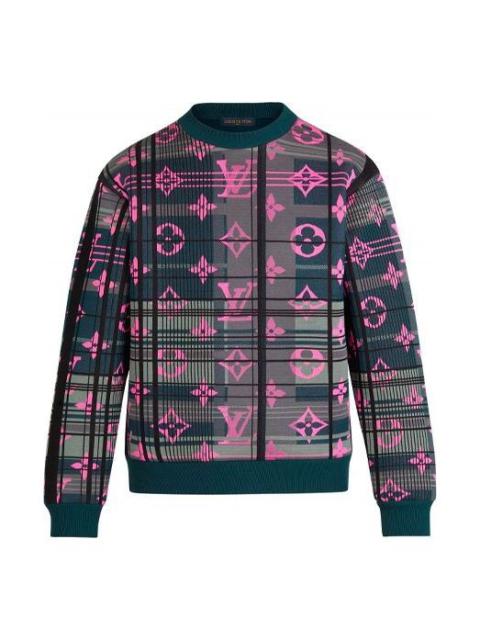LOUIS VUITTON LV SS21 Monogram Crewneck Pullover Long Sleeve Sweatshirt For Men Green 1A8P0J