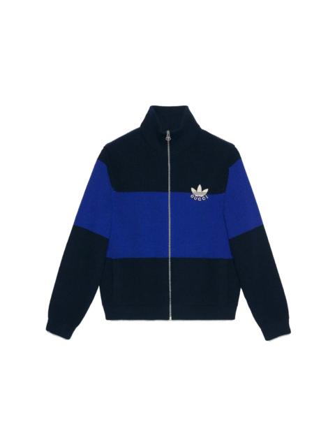Gucci x adidas Wool Zip Jacket Dark Blue/Blue