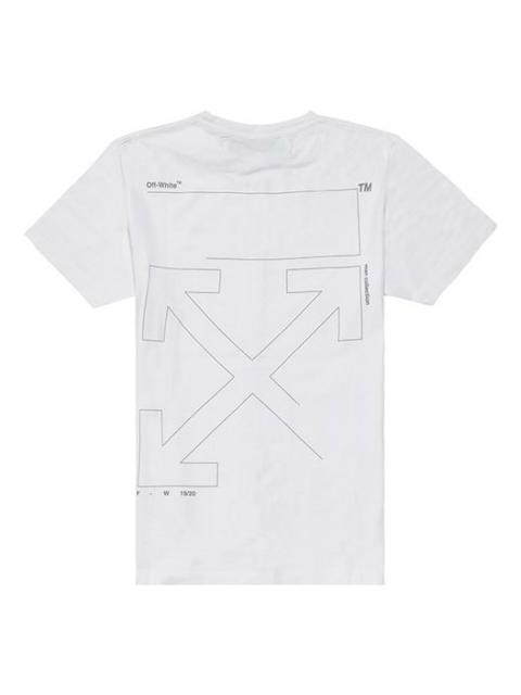 Off-White Crew Neck Pullovers Street Style Cotton Short Sleeves OMAA027E191850030191