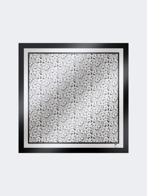 Printed silk foulard - OPTICAL WHITE