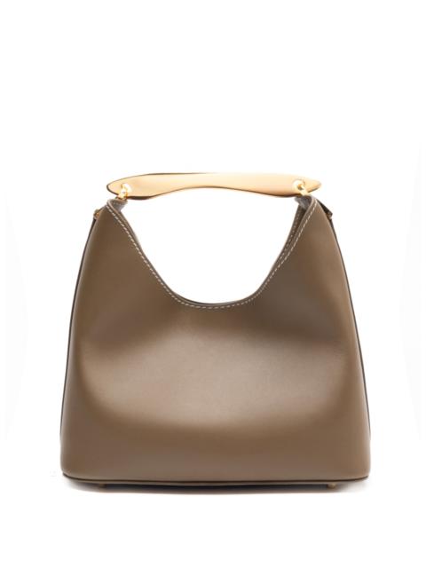 Boomerang Leather Rock/White Stitches