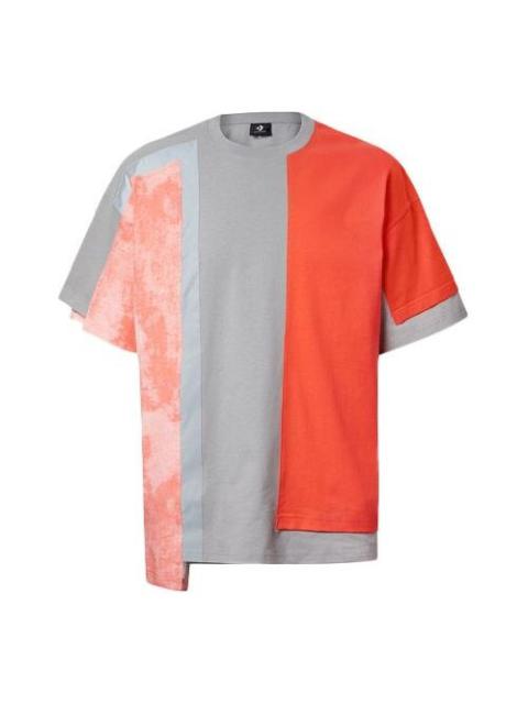 Men's Converse x FCW Crossover Contrasting Colors Short Sleeve Red 10020827-603