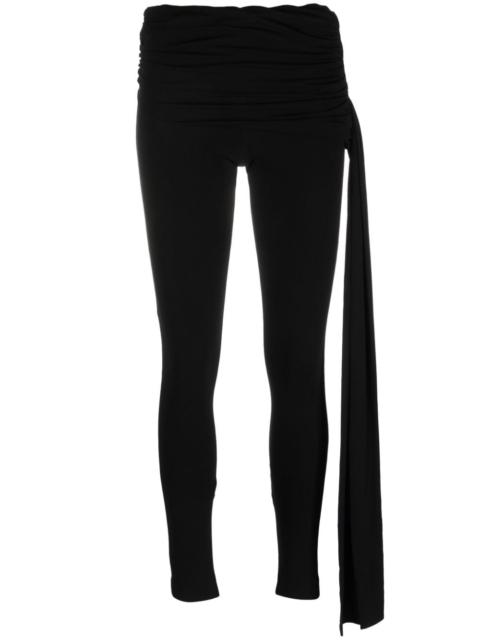 sash-detail leggings