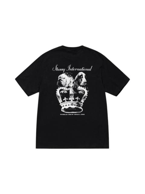 Stussy Dog Crown Tee Black
