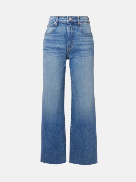 Grace high-rise wide-leg jeans