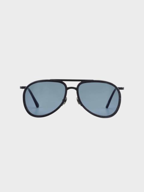 Unisex Wood Sunglasses Solid - VBQ x Shelter