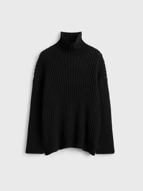 Whipstitch knit black