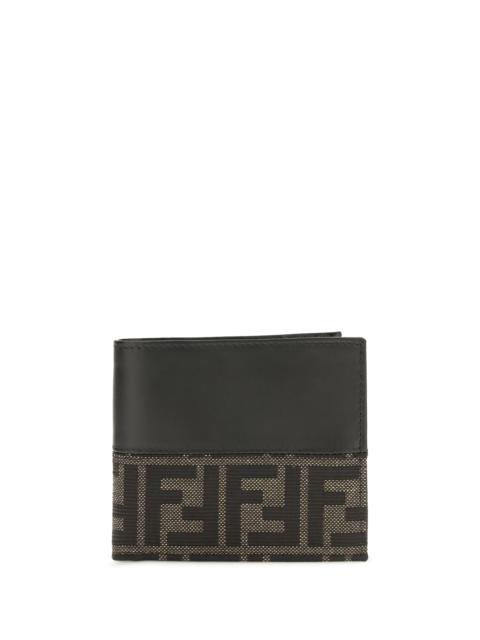 Fendi FF Jacquard Bifold Wallet — Black