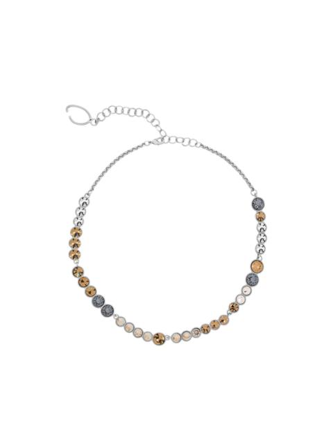 crystal-embellished chain necklace