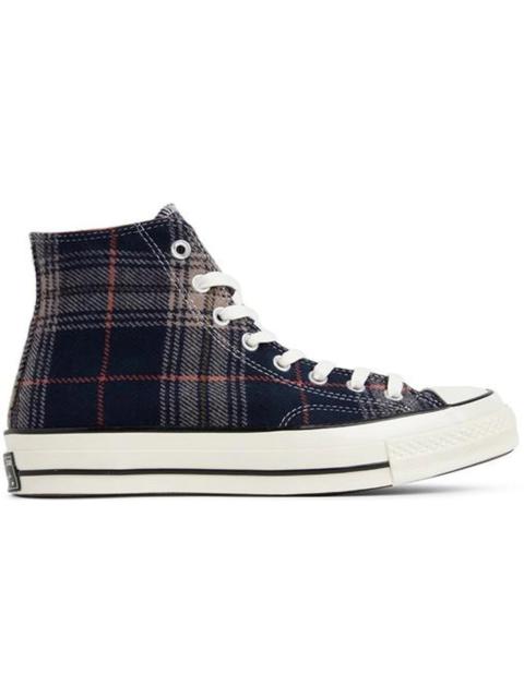 Converse Chuck Taylor All Star 70 Hi Plaid Pack Navy