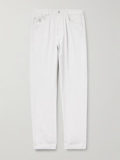 Slim-Fit Jeans Cream