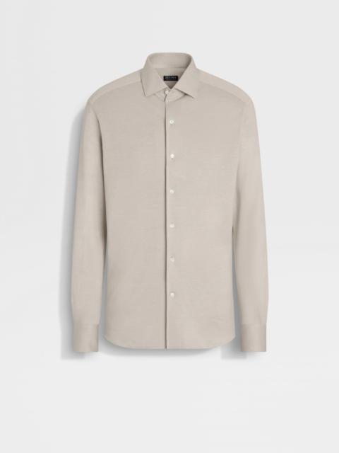 SILK AND LINEN BLEND SHIRT
