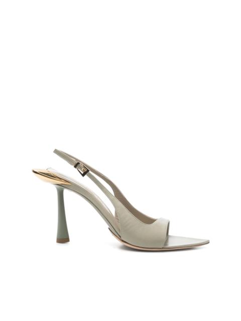 85mm leather sandals