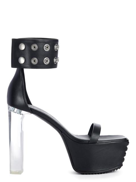 Minimal Grill leather platform sandals