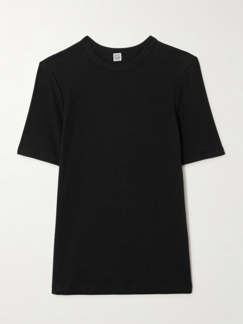 Ribbed Stretch-cotton Jersey T-shirt