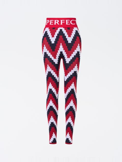 Chevron Jacquard Legging