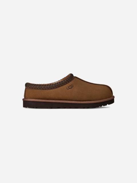 ® Men's Tasman II Nubuck Sheepskin Slippers in Dark Chestnut