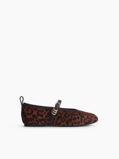 Spire Leopard Calf-Hair Mary Janes