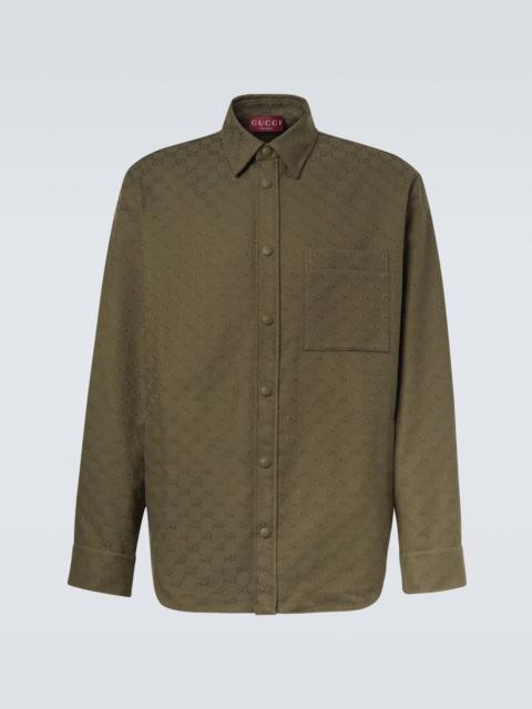 GG Canvas cotton-blend shirt
