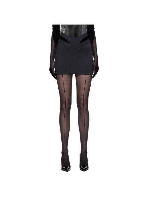 Black Thong Miniskirt