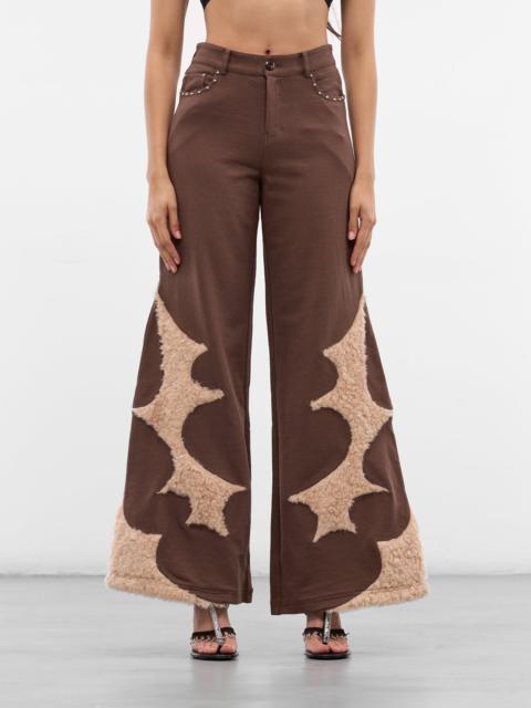 Chocolate Flared Baggy Lounge Pants