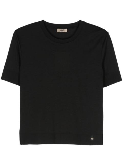 fine-knit T-shirt