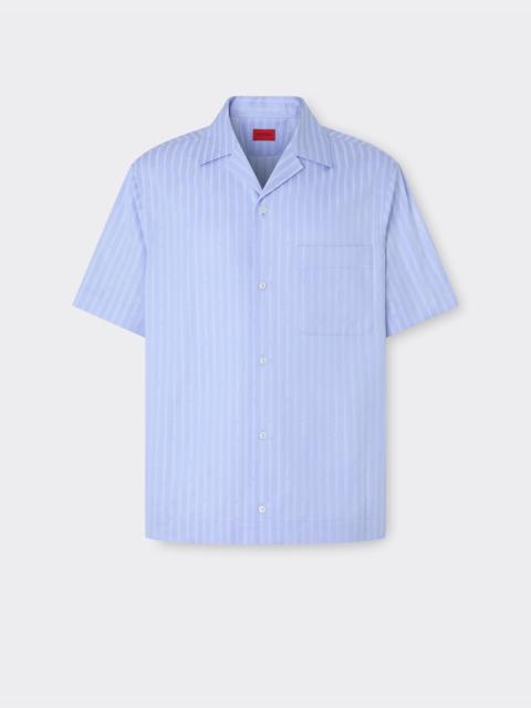 Cotton shirt with Ferrari Monogram pattern