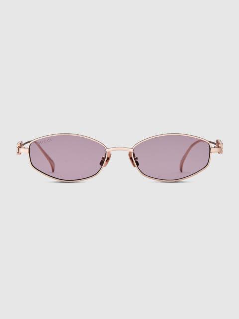 Oval frame sunglasses