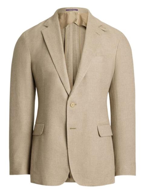 textured two-button blazer