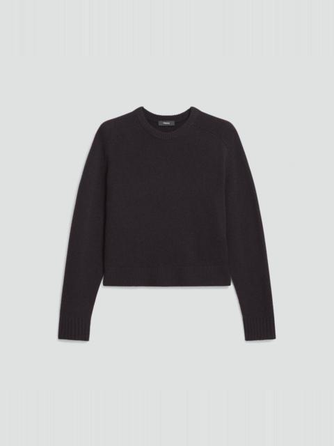 Cropped Crewneck Sweater in Cashmere
