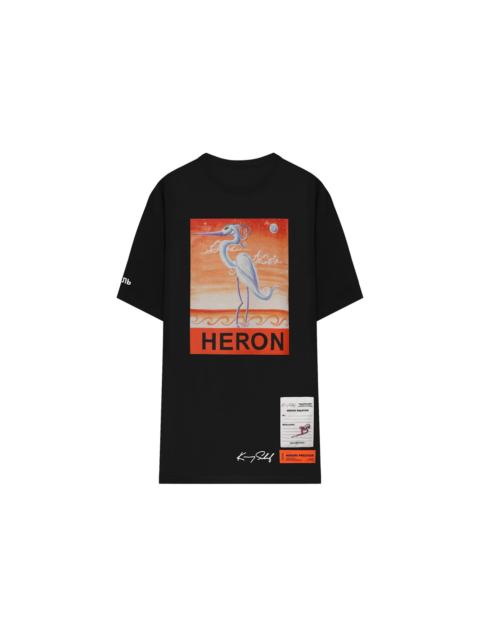 Heron Preston Crane Print Logo T-shirt Black