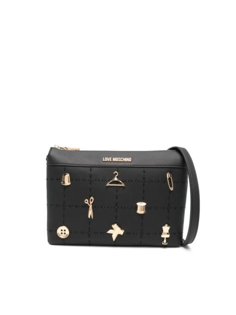 logo-lettering crossbody bag