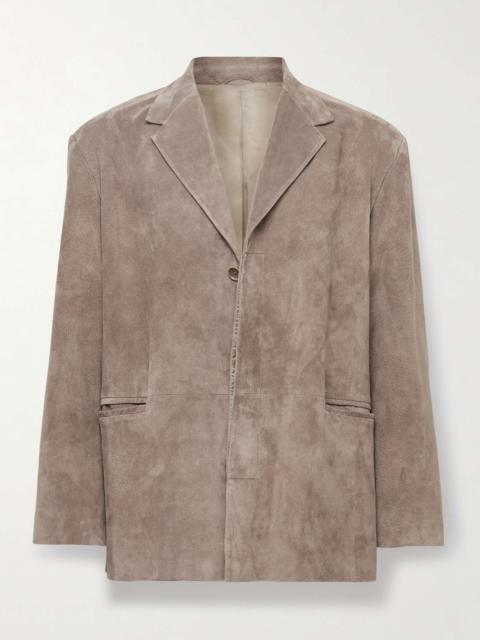 Oversized Suede Blazer