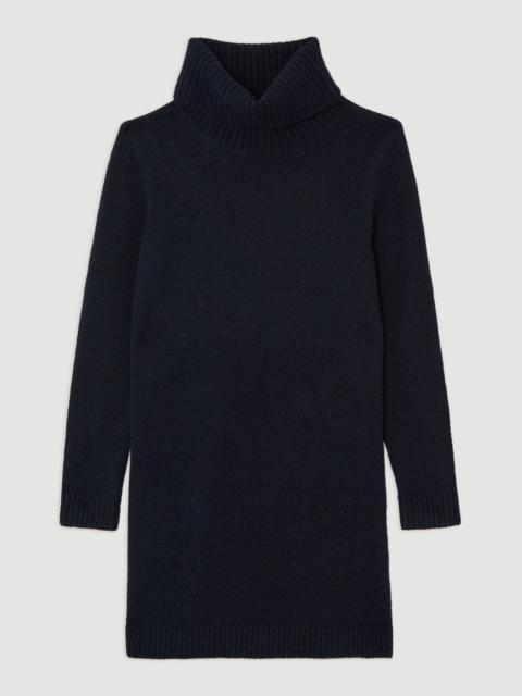 Wool Blend Cosy Roll Neck Knit Dress