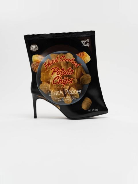 Potato Chips Package Detail Pin Heel Boots