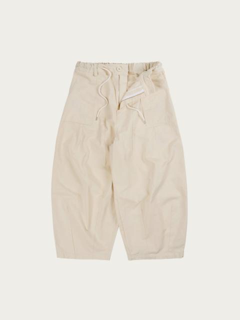 Twill Balloon Pants - Ivory